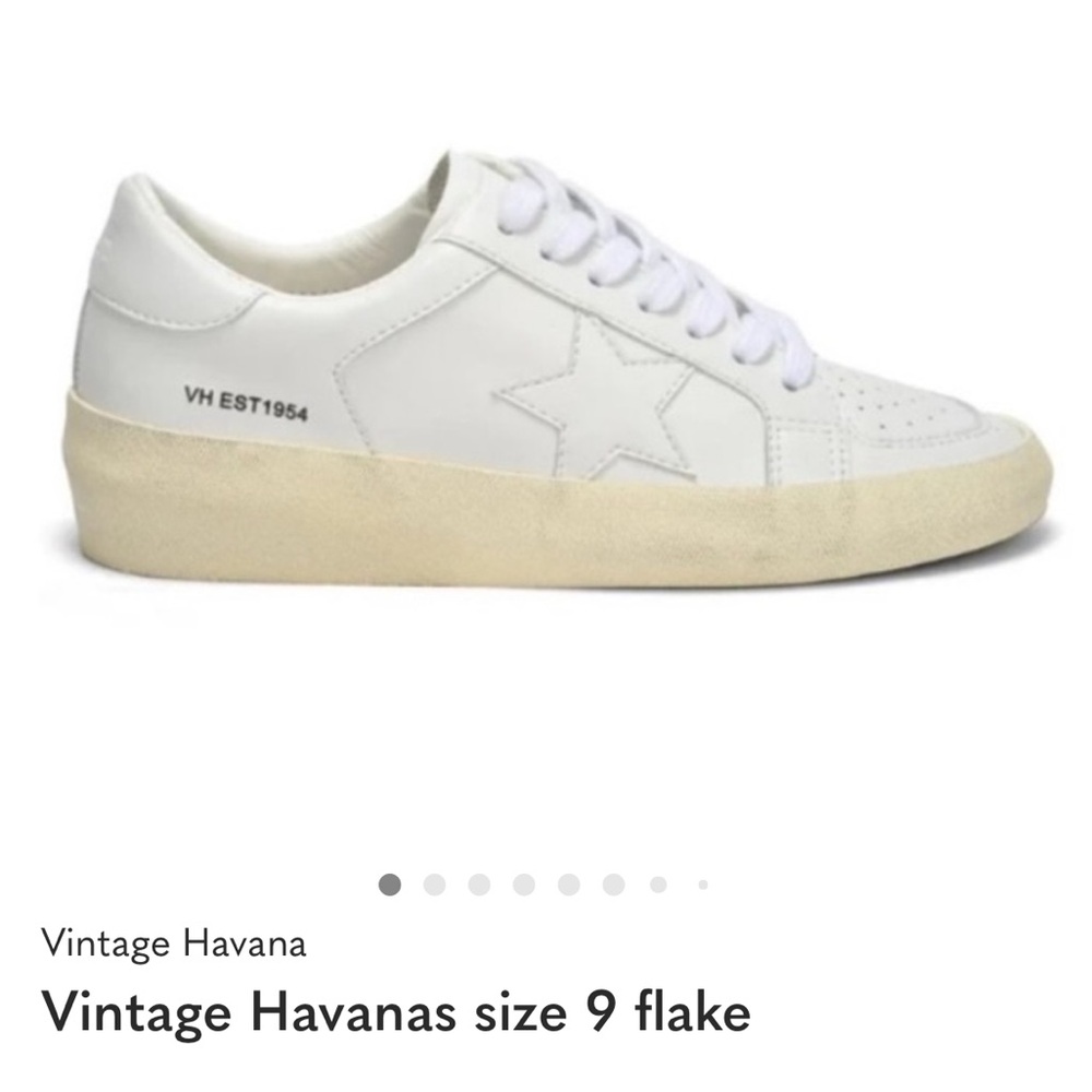 Vintage Havana White and Cream Star Sneakers